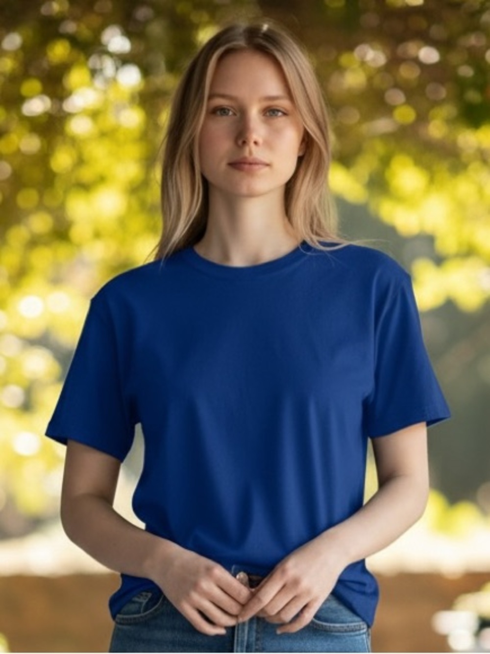 Old Navy Perfect Tee Womens XS Royal Blue Short Sleeve Crew Neck T-Shirt